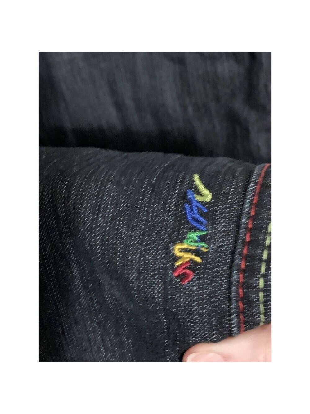 coogi Dark WASH jean EMBROIDERED Sz 18 Multicolor - Picture 5 of 11